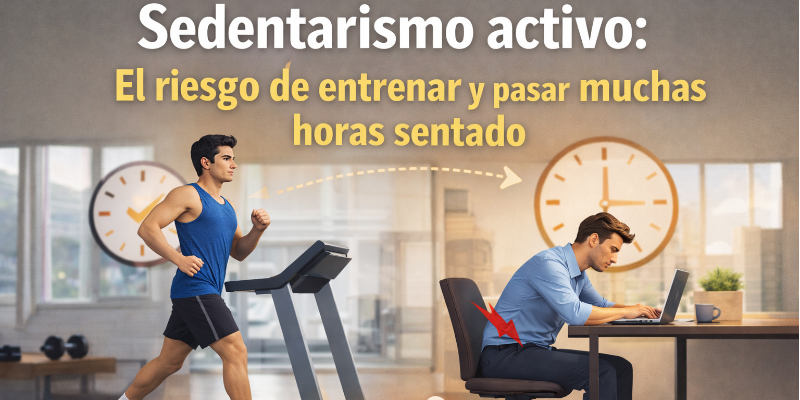Sedentarismo activo: el riesgo de entrenar y pasar muchas horas sentado